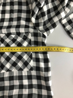 Блузка Pull&Bear в клетку, маркировка S, визуально на 44 размер