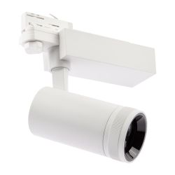 Трековый светильник трехфазный ЭРА STR-30-99-40K-W20 светодиодный 20Вт регулируемый луч 4000K белый