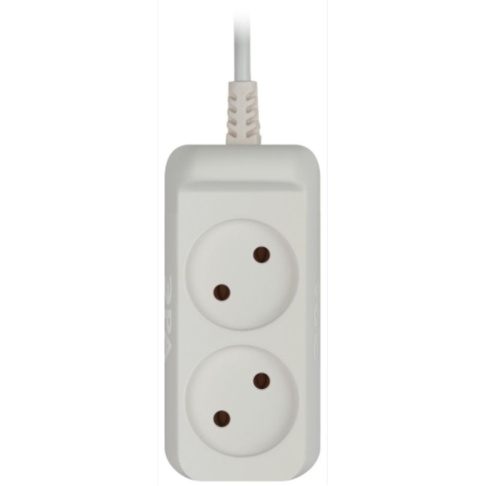 Удлинитель электрический ЭРА UX-2-1,5m без заземления 2 розетки 1,5м ШВВП 2x0,75мм2 6А