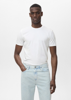 Хлопковая футболка стрейч