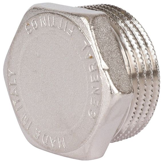 Заглушка STOUT НР никелированная 1 — (5)