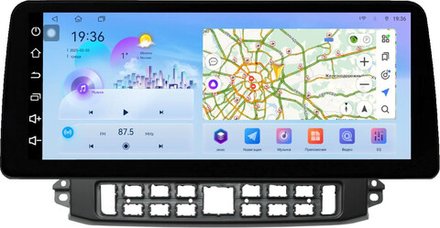 Магнитола для ГАЗ Газель НН 2019+, Соболь НН 2022+ (рамка черная) - FarCar монитор 12.3" 2K QLED на Android 14, TS10, CarPlay, 4G SIM-слот