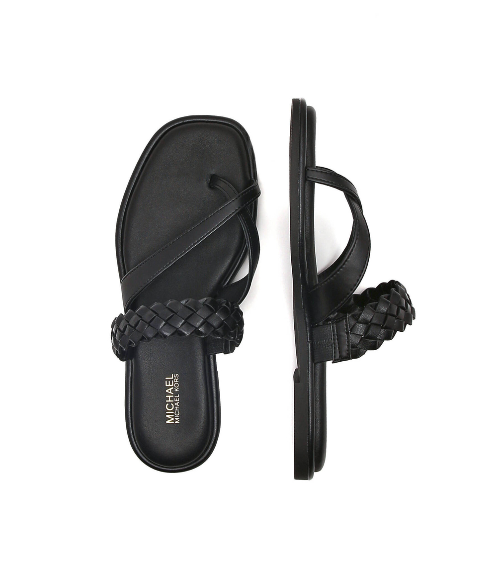 Кожаные шлепанцы Michael Kors - черный(40T2ALFA2L)