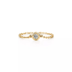 Кольцо из золота 18к(750 проба) с бриллиантом, Tiffany , Yard Ring✨