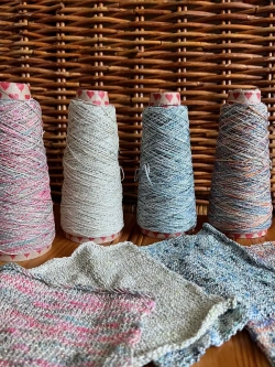 Пряжа для вязания Хлопок с люрексом