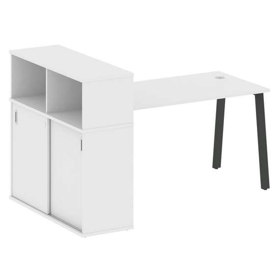 Метал Систем Стол письменный с шкафом-купе на А-образном м/к БА.РС-СШК-3.3 Т