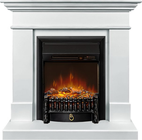Каминокомплект California SFT (Разборный) - Белый с очагом Fobos FX M Black RC