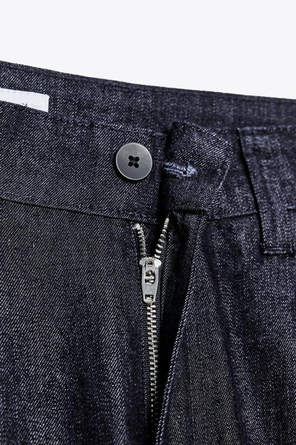 ZARA БРЮКИ BALLOON С ЗАЩИПАМИ, ТЕМНЫЙ ИНДИГО