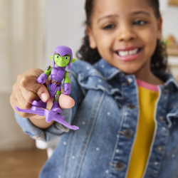 Hasbro G0661 G1461 — Фигурка «Зелёный Гоблин» 8 см + аксессуары Спайди и его удивительные друзья G1461 — фото 5