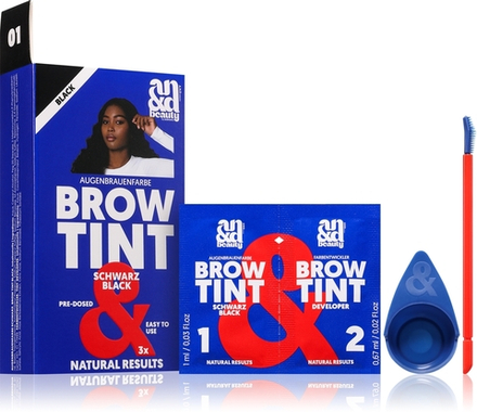 A.N.D. Beauty Brow Tint - Краска для бровей оттенок Black, 3 ml