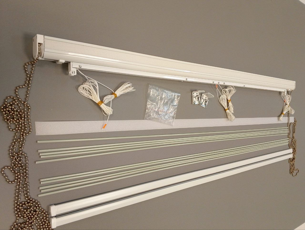 Карниз для двойных римских штор день-ночь Оптима, длина 270 см