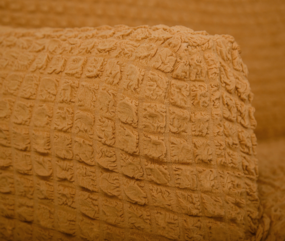 Чехол на угловой диван, цвет Горчичный