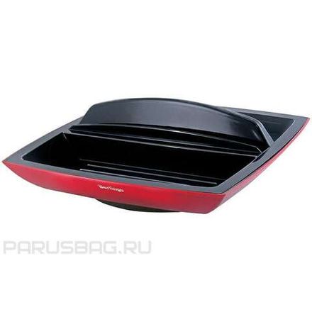 Подставка настольная вращающаяся Berlingo Supertwist, черно-красная