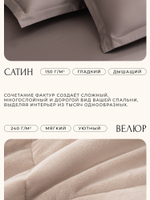 Комплект постельного белья на резинке Сатин Velvet Premium с Одеялом VPR010