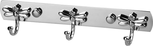 Крючок на планке "Стрекозы" 3 крючка нержав Рыжий кот