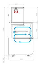 Холодильная/тепловая Carboma CUBE 2 COMBI KC70 VV/SH 0,6-2-1 STANDARD БОКОВИНА СТУПЕНЬКА (версия 2.0) (9005-0430)