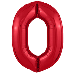 Фольгированная цифра, цвет Красный 102 см