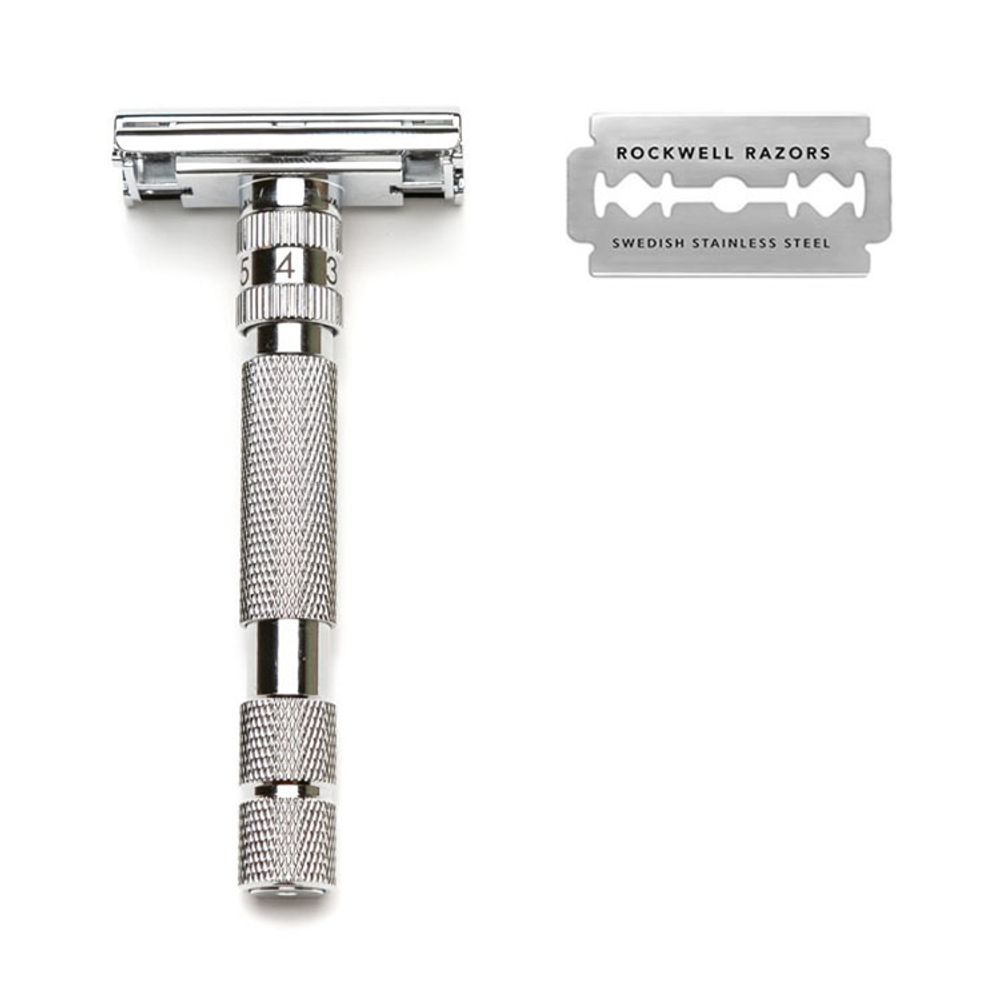 бритва Rockwell Model T белый хром (RR-MT-WC)