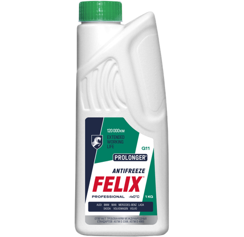 Антифриз готовый Felix Prolonger-40 G11 зеленый (1кг)