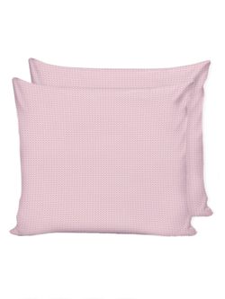 Наволочка комплект 2шт Сказка "Вязание розовое" 70х70 см, перкаль