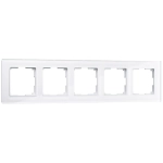 Рамка на 5 постов Favorit (белый,стекло) W0051101
