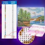 Картина стразами (алмазная мозаика) 30х40 см, ОСТРОВ СОКРОВИЩ "Солнце южного моря", без подрамника, 662567