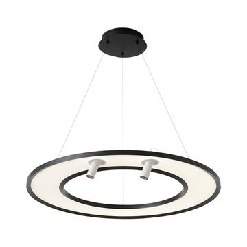 Подвесной светильник 50W 4000K CONTOUR SP50W LED BLACK чёрный Crystal Lux
