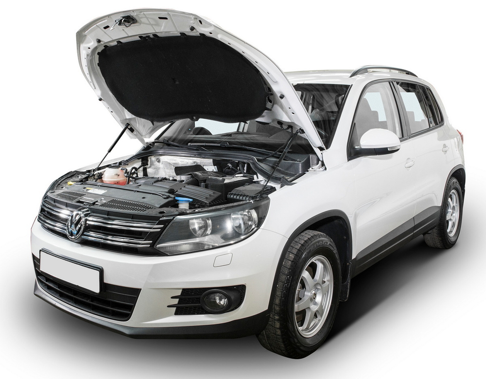 Упоры капота АвтоУпор для Volkswagen Tiguan I рестайлинг 2011-2017, 2 шт., UVWTIG012