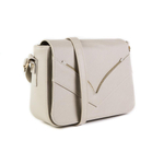 Оригинальная женская маленькая бежевая сумочка с клапаном из искусственной кожи 27х18х9 см COSCET М-СД-144