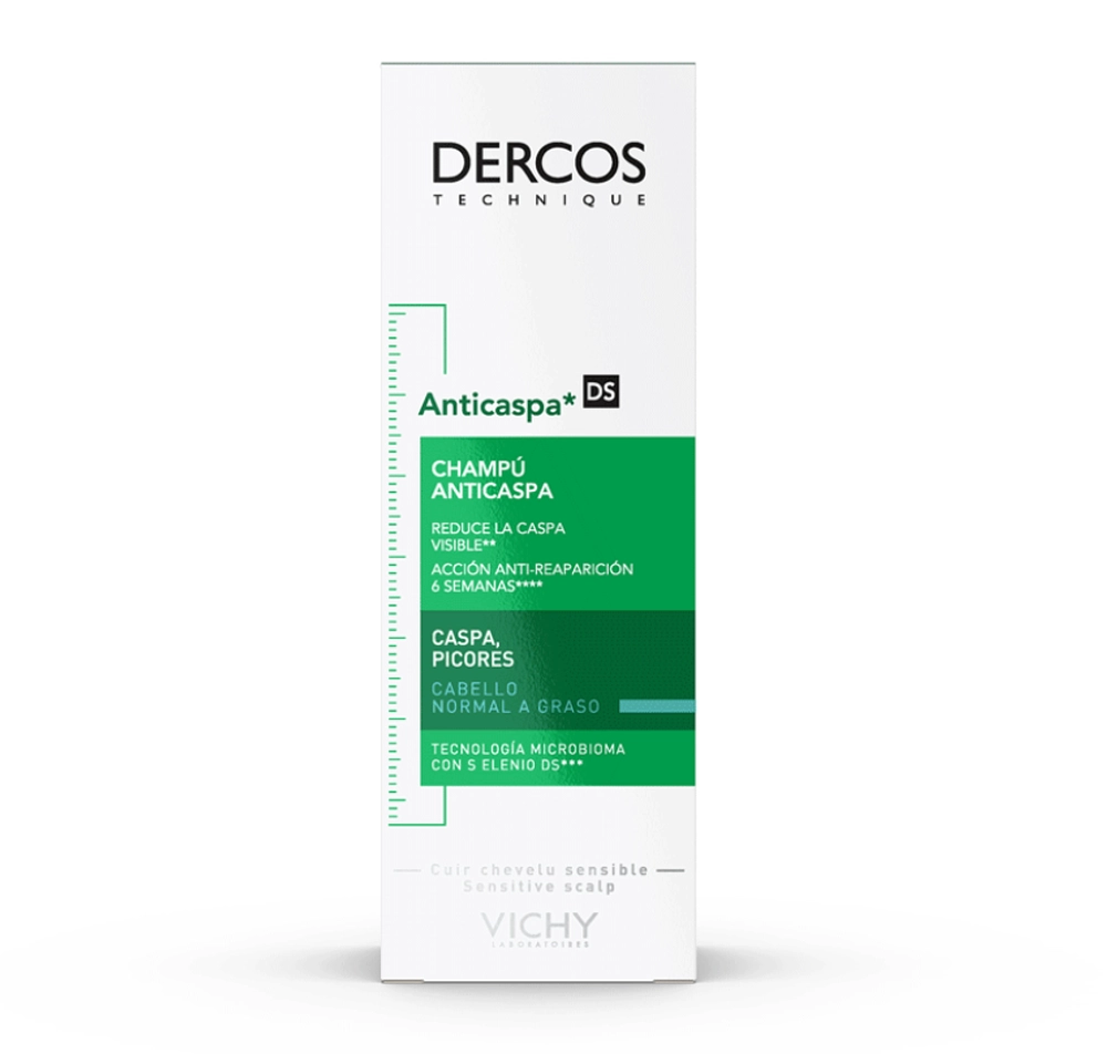 Шампунь регулирующий от перхоти для жирной кожи головы / Dercos 200 мл