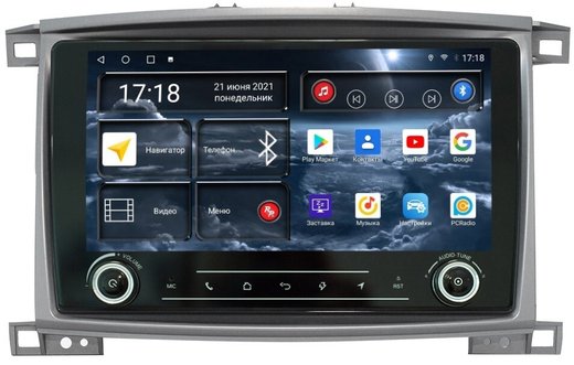 Магнитола для Toyota Land Cruiser 100, Lexus LX470 2002-2007 (экран климата снизу) - Redpower K 183 Android 10, ТОП процессор, Hi-Fi звук, 6Гб+128Гб, CarPlay, SIM-слот