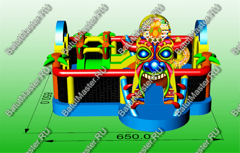Коммерческий надувной батут "Племя Майя"