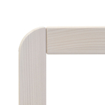 Стеллаж 60х32х211, Мадейра, деревянный напольный для игрушек книг цветов, 6 полок, массив сосны, белый, Dipriz