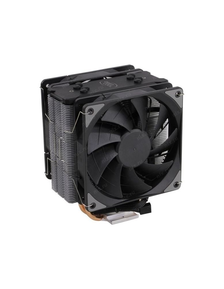 Кулер DEEPCOOL GAMMAXX 400 EX LGA1366/115X/AM4/AM3/+/AM2/+/FM2/+/FM1 (12шт/кор, TDP 180Вт, PWM, DUAL Fan 120mm, 4 тепл. трубки прямого контакта ) RET