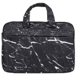 Сумка портфель BRAUBERG STYLE с отделением для ноутбука 13-14" 3 кармана "Marble" черная 26х36х3 см