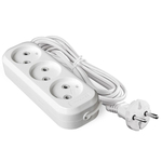 Удлинитель бытовой 3 гн, 7 м, ПВС, 2х0.75 мм2, б/з, UNIVersal, У6-639