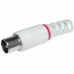 Разъём штекер TV без пайки 2 штуки (белый) (05-2041-2) PROCONNECT