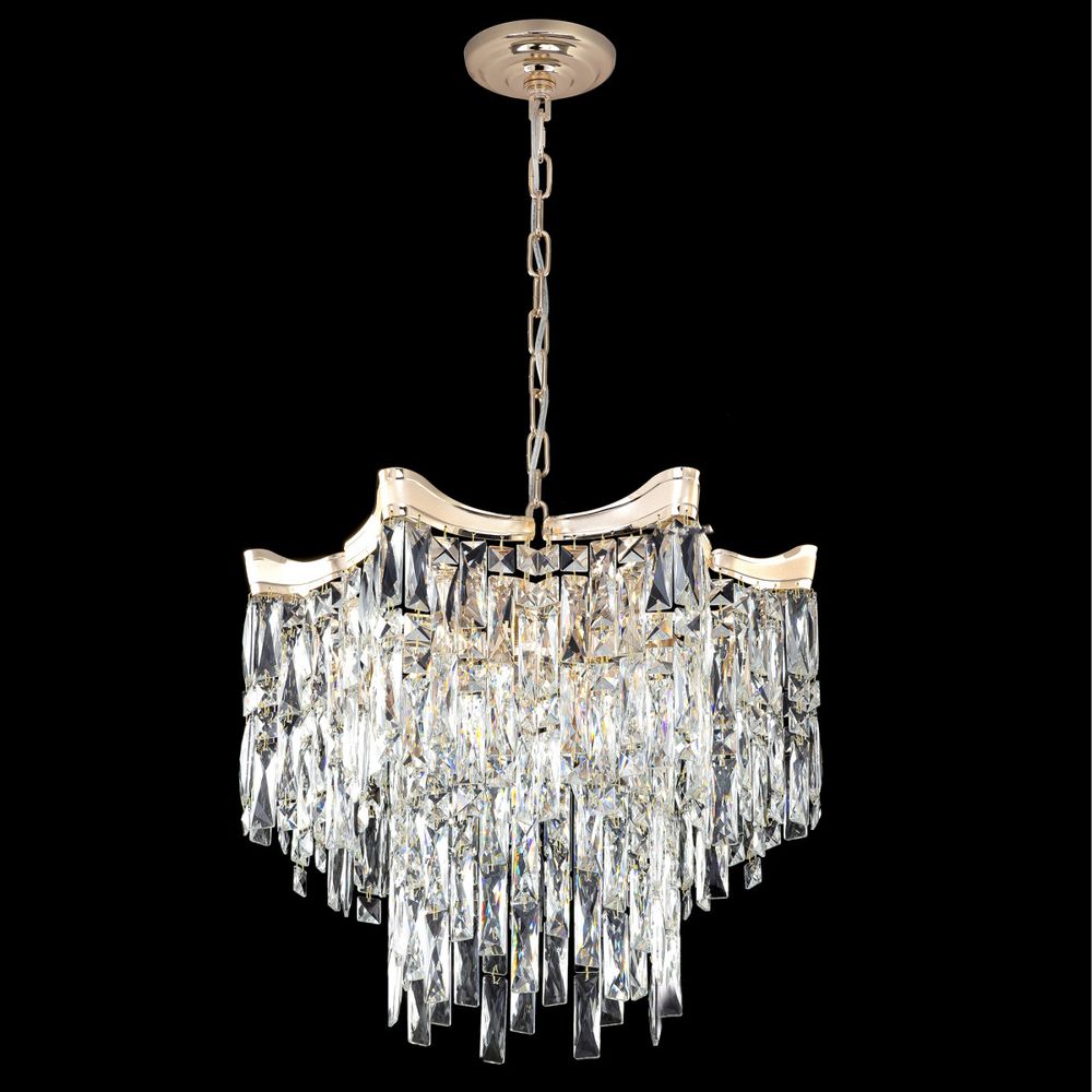 Citilux Моника CL308252 Люстра хрустальная подвесная Золото