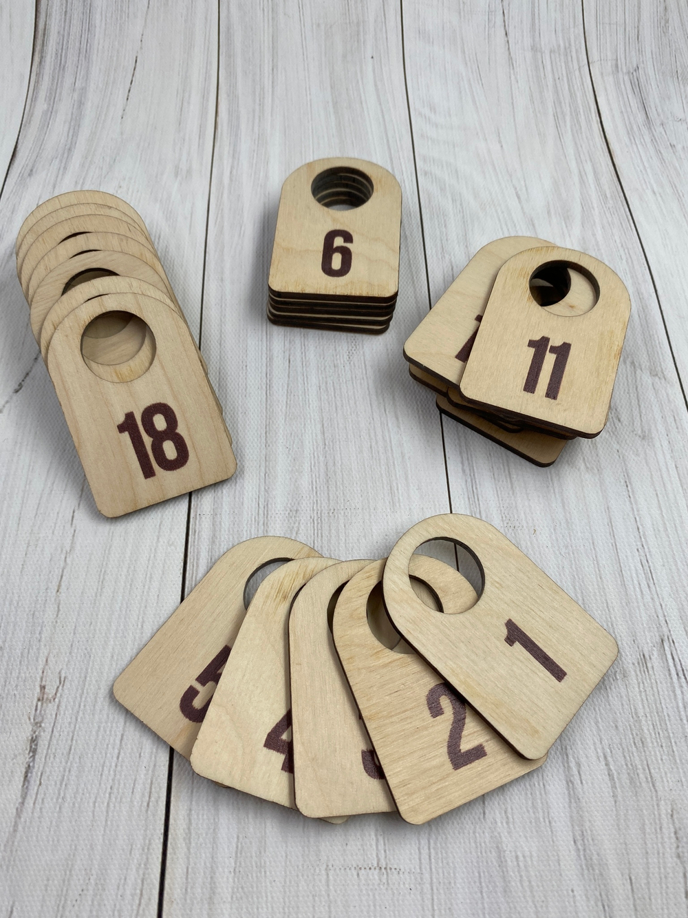 Деревянные номерки (комплекты)