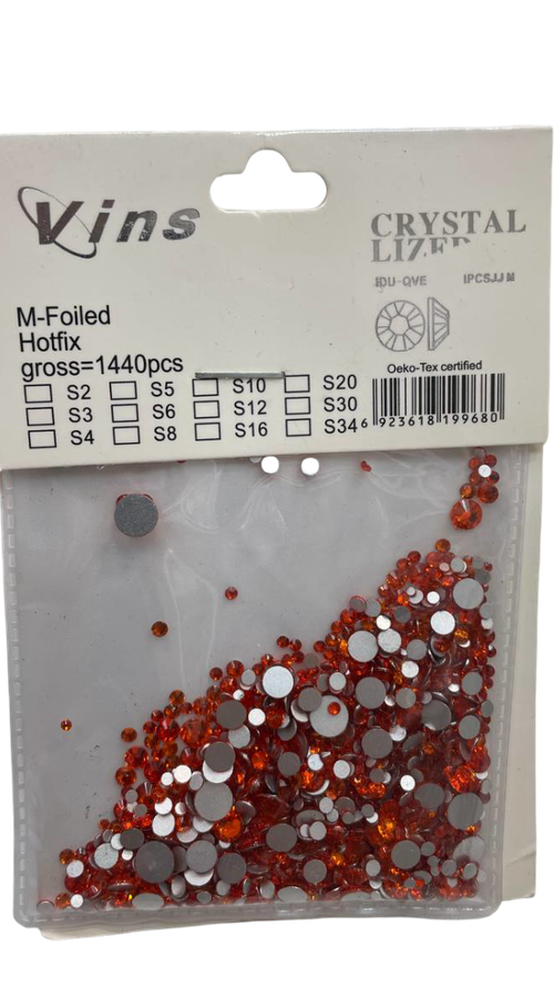 Набор страз разного размера №5