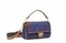 Сумка Fendi из денима синего цвета Baguette