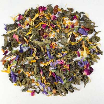 Зеленый чай BERRY-TEA "Роса"  | 18гр под стакан | Эконом