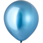 Шар латексный Хром 30 см (Голубой)