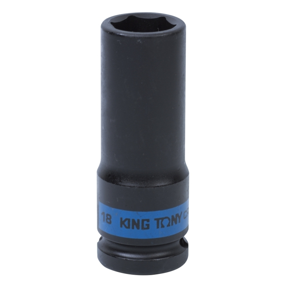 Головка торцевая ударная глубокая шестигранная 1/2&quot;, 18 мм KING TONY 443518M