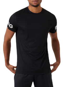 Футболка мужская теннисная Björn Borg Light T-shirt - black beauty