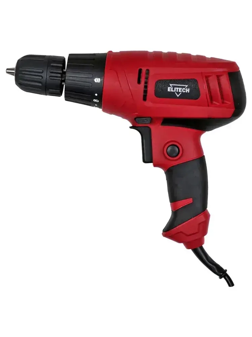Шуруповерт сетевой Elitech ДМ ДШ 028РЭ, дрель-шуруповерт сетевая 300Вт, 25Нм максимальный крутящий момент