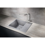 Мойка для кухни MILACIO Navarra 60 Cuarzo MC.77073, серый металлик