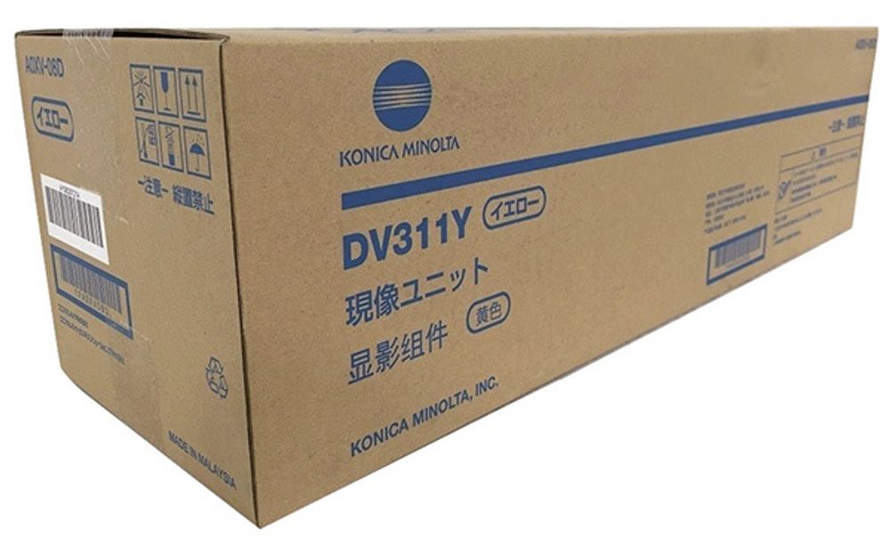 Блок проявки DV-311Y Konica-Minolta bizhub C220/C280/C360 желтый A0XV08D