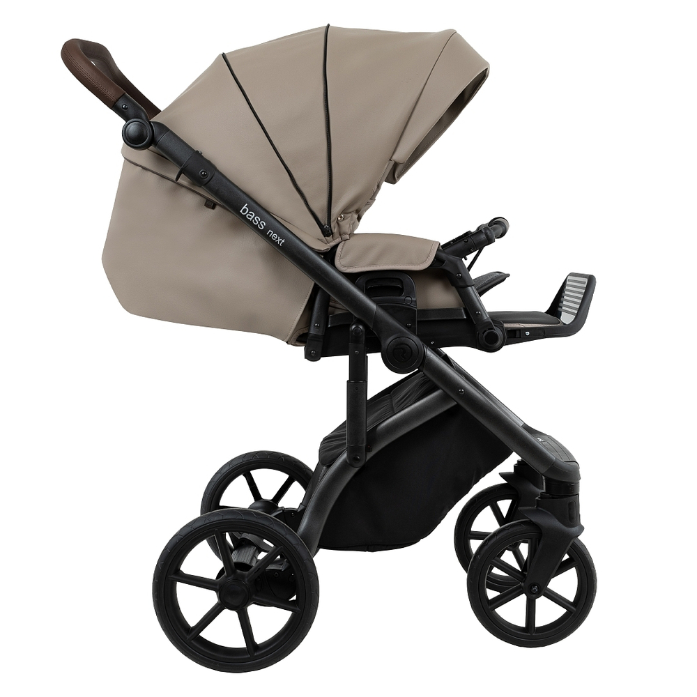 Коляска 2 в 1 Roan Bass Next 2.0 Leather, Cappucino