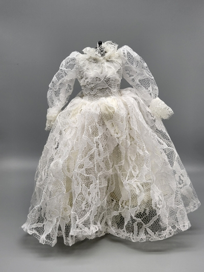 Одежда для кукол Барби, винтажное свадебное платье, 010